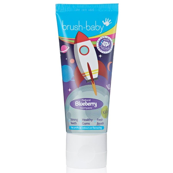 BRUSH-BABY ROCKET PASTA DO ZĘBÓW DLA DZIECI W WIEKU 3+ LAT JAGODOWA 50 ml