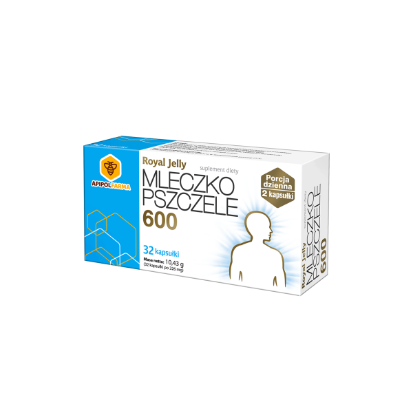 MLECZKO PSZCZELE 600 ROYAL JELLY 32 kapsułki