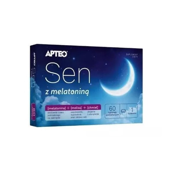 APTEO SEN Z MELATONINĄ 60 tabletek