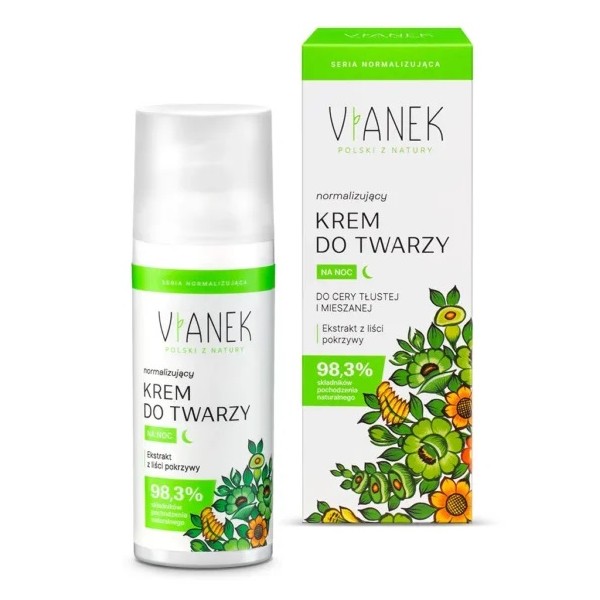 VIANEK NORMALIZUJĄCY KREM DO TWARZY NA NOC 50 ml