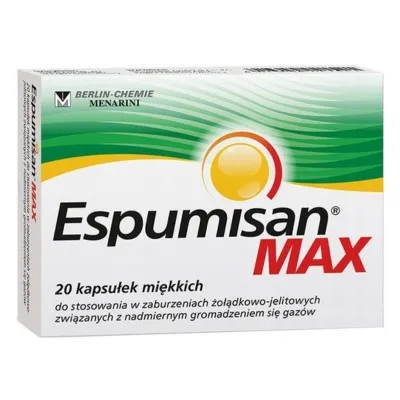 ESPUMISAN MAX 20 kapsułek