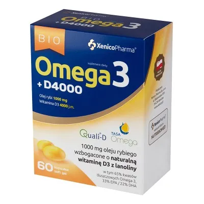 BIO OMEGA3 + D4000 60 kapsułek