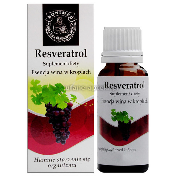 RESVERATROL ESENCJA WINA W KROPLACH 20 ml