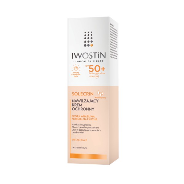 IWOSTIN SOLECRIN NAWILŻAJĄCY KREM OCHRONNY SPF 50+ 50 ml