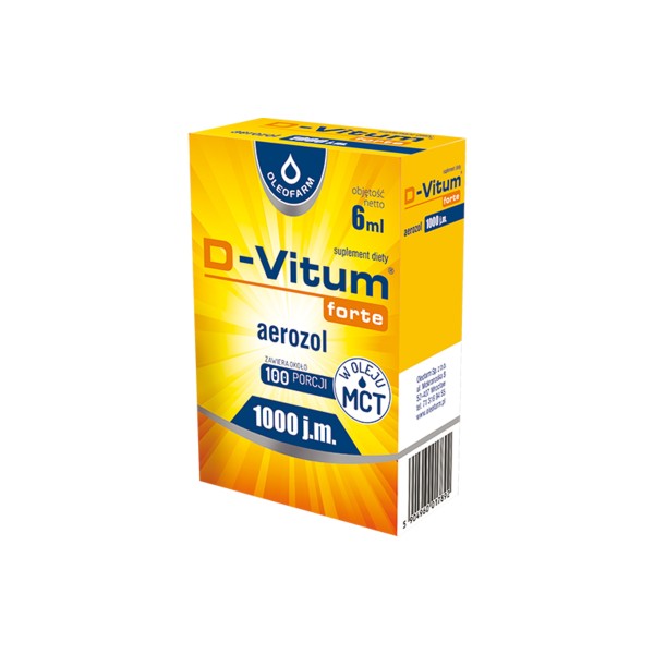 D-VITUM FORTE 1000 j.m. 6 ml aerozol