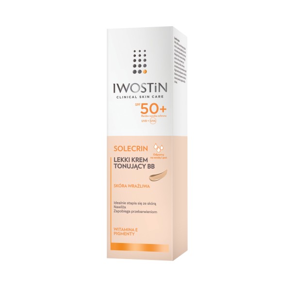 IWOSTIN SOLECRIN LEKKI KREM TONUJĄCY BB SPF 50+ 30 ml