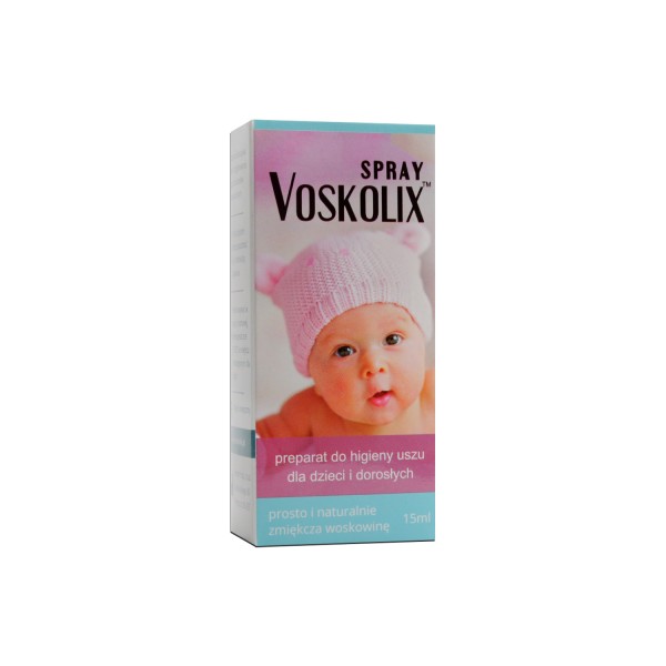 VOSKOLIX 15 ml spray Preparat do higieny uszu dla dzieci i dorosłych