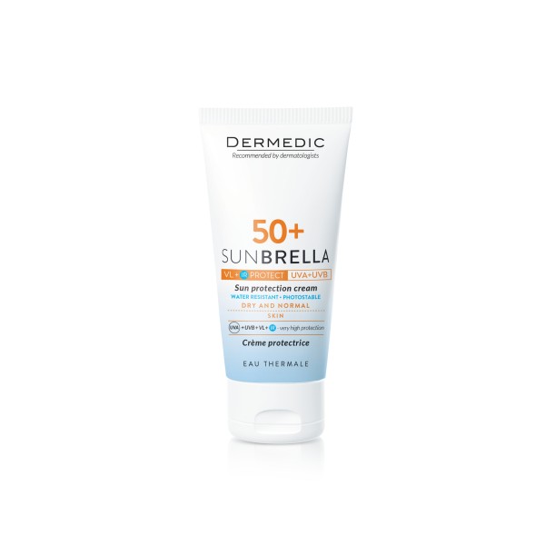 DERMEDIC SUNBRELLA  KREM OCHRONNY SPF 50+ UV+IR+VL SKÓRA SUCHA I NORMALNA 50 ml