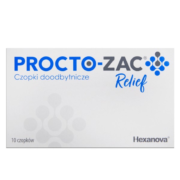 PROCTO-ZAC RELIEF CZOPKI DOODBYTNICZE 10 czopków