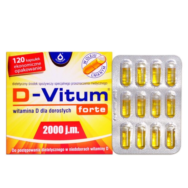 D-VITUM FORTE 2000 j.m. 120 kapsułek