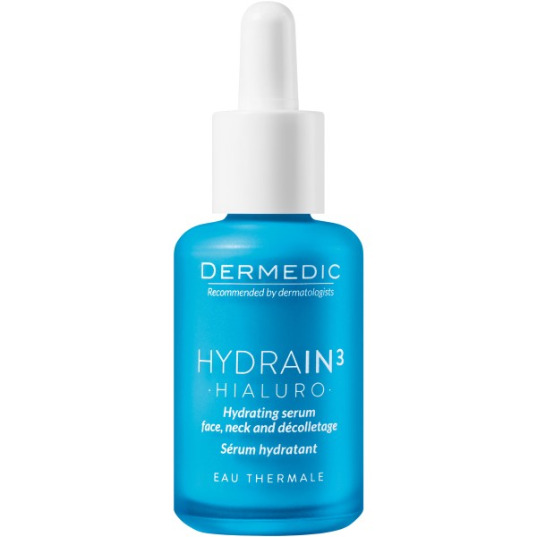 DERMEDIC HYDRAIN3 HIALURO SERUM NAWADNIAJĄCE TWARZ, SZYJĘ I DEKOLT 30 ml