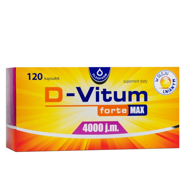 D-VITUM FORTE MAX 4000 j.m. 120 kapsułek