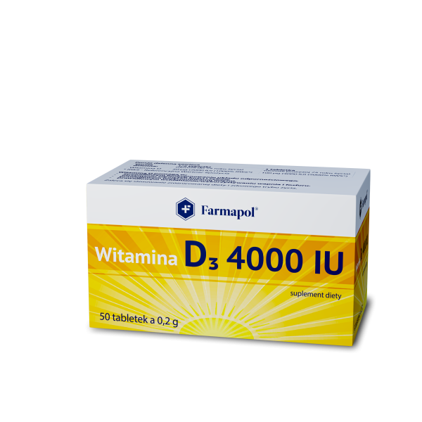 WITAMINA D3 4000 IU 50 tabletek