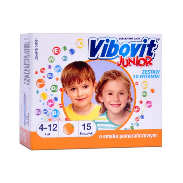 VIBOVIT JUNIOR 30 saszetek smak pomarańczowy