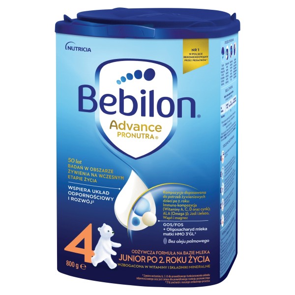 BEBILON 4 PRONUTRA-ADVANCE JUNIOR MLEKO MODYFIKOWANE 800 g