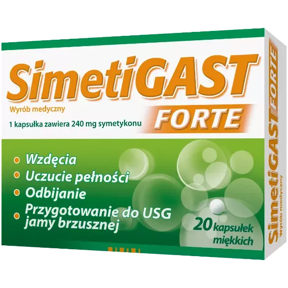 SIMETIGAST FORTE 20 kapsułek