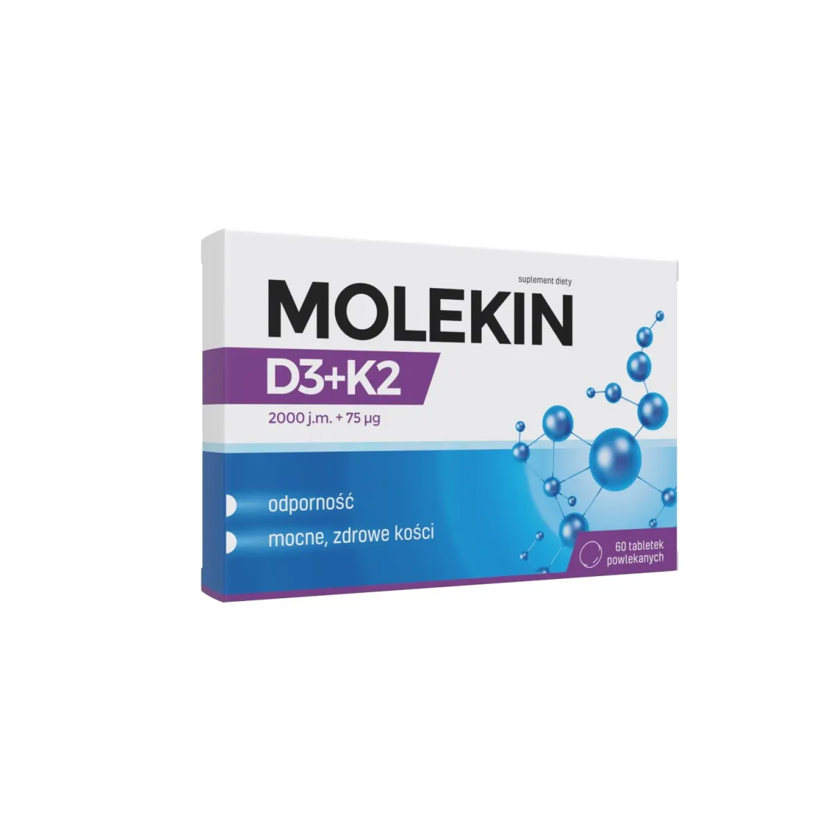 MOLEKIN D3 + K2 60 tabletek