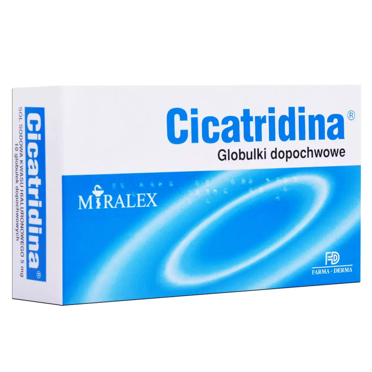 CICATRIDINA GLOBULKI DOPOCHWOWE 10 sztuk
