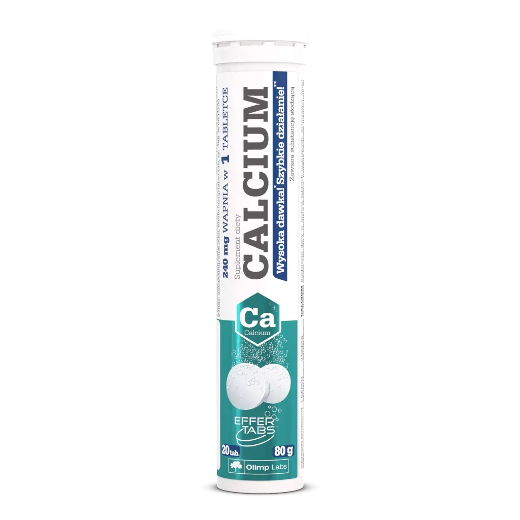 CALCIUM 20 tabletek musujących smak cytrynowy