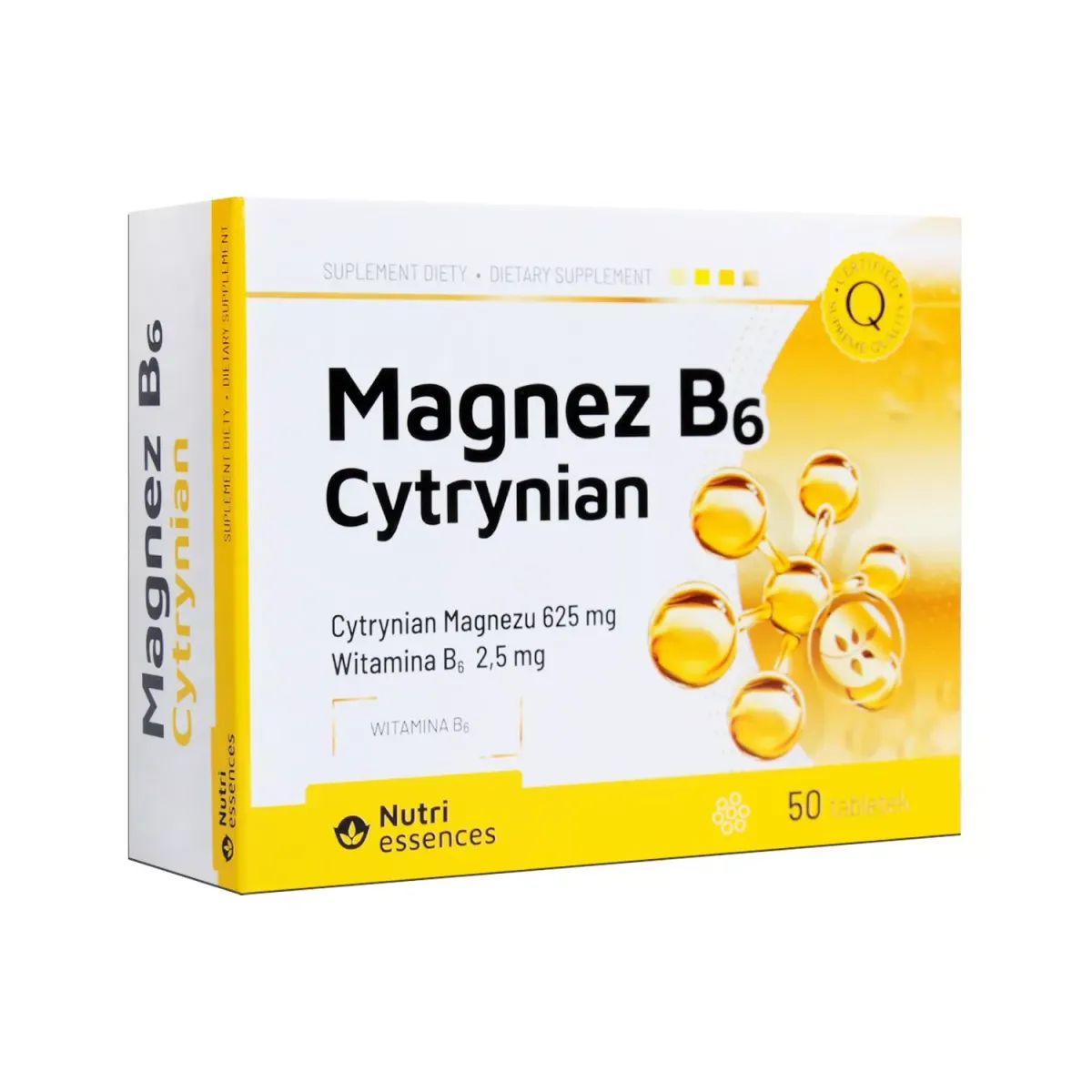 MAGNEZ B6 CYTRYNIAN 50 tabletek