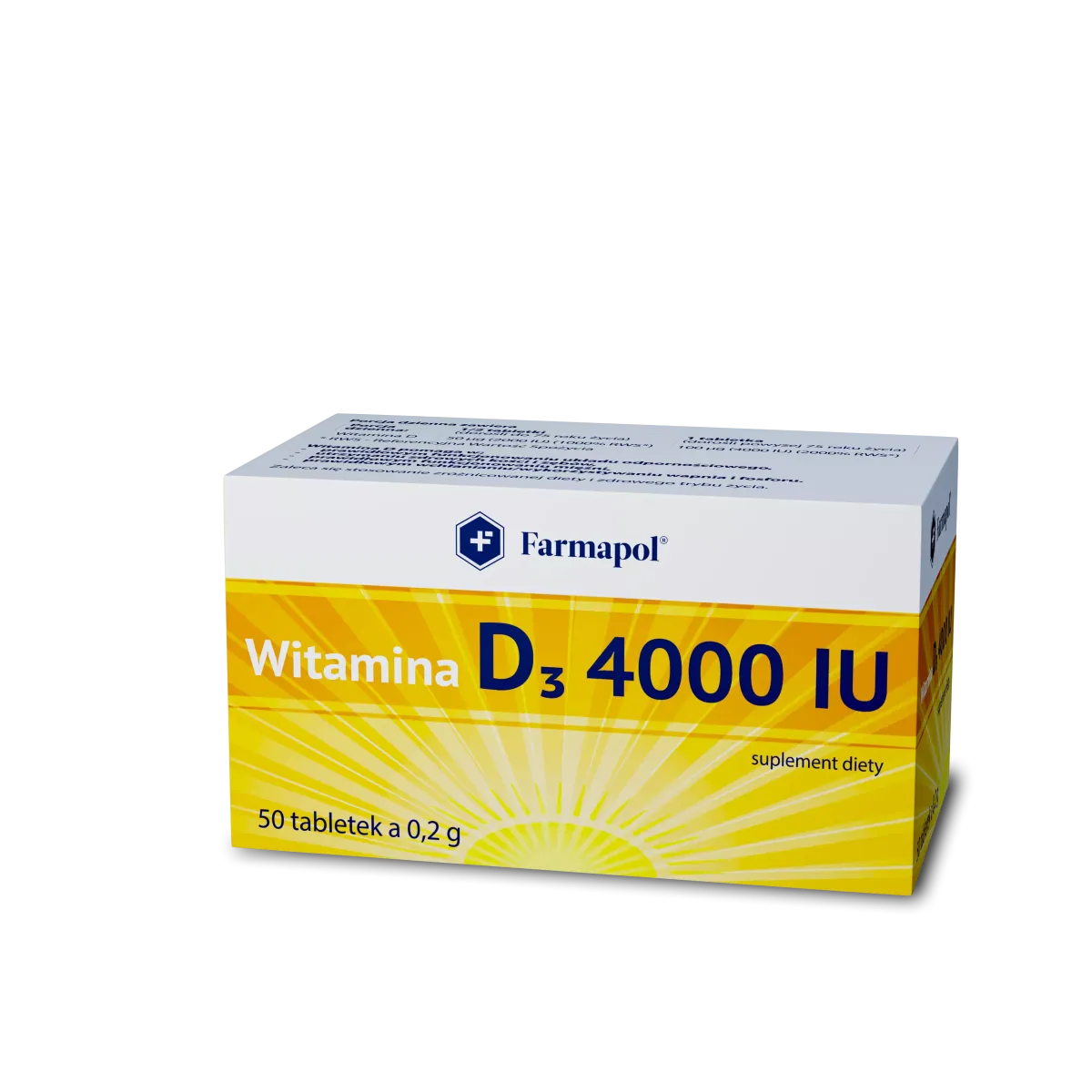 WITAMINA D3 4000 IU 50 tabletek