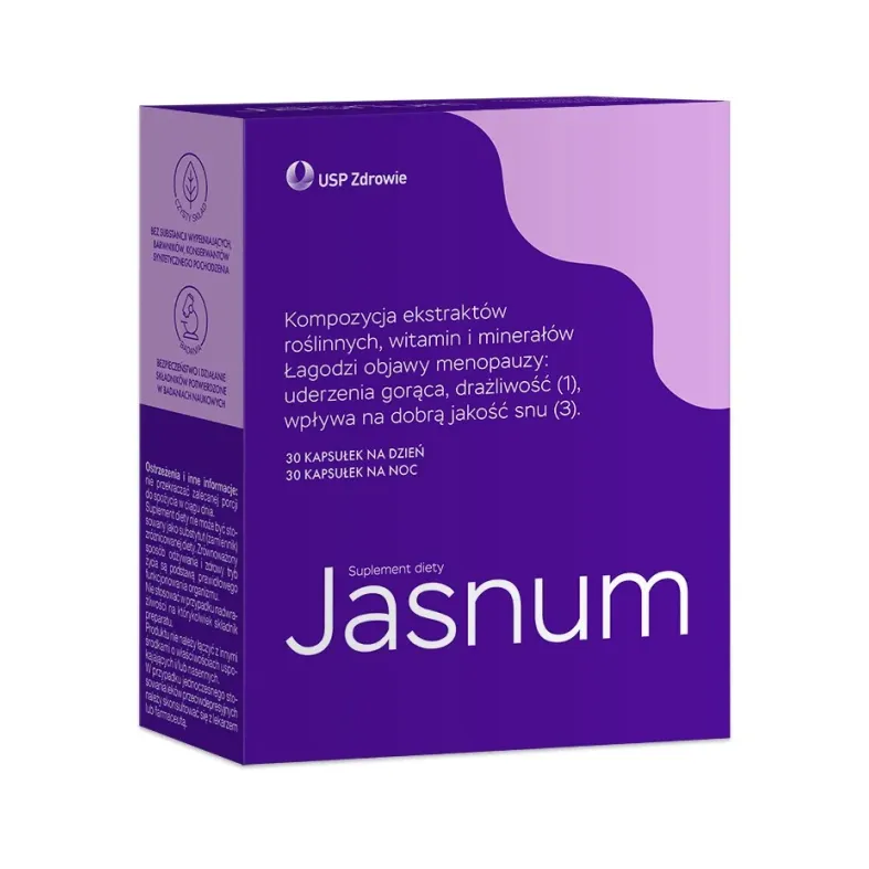 JASNUM 60 kapsułek (30 kapsułek na dzień + 30 kapsułek na noc)
