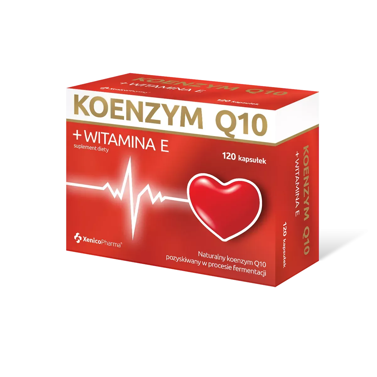 KOENZYM Q10 + WITAMINA E: 120 kapsułek