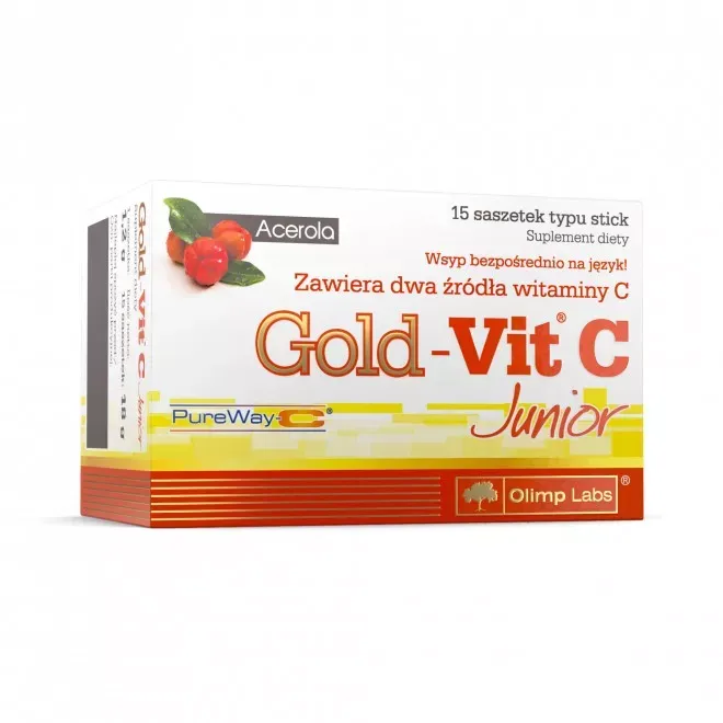 GOLD-VIT C JUNIOR 15 saszetek smak malinowy