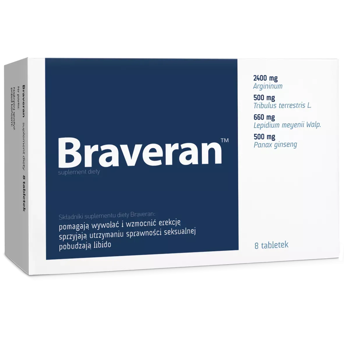 BRAVERAN 8 tabletek