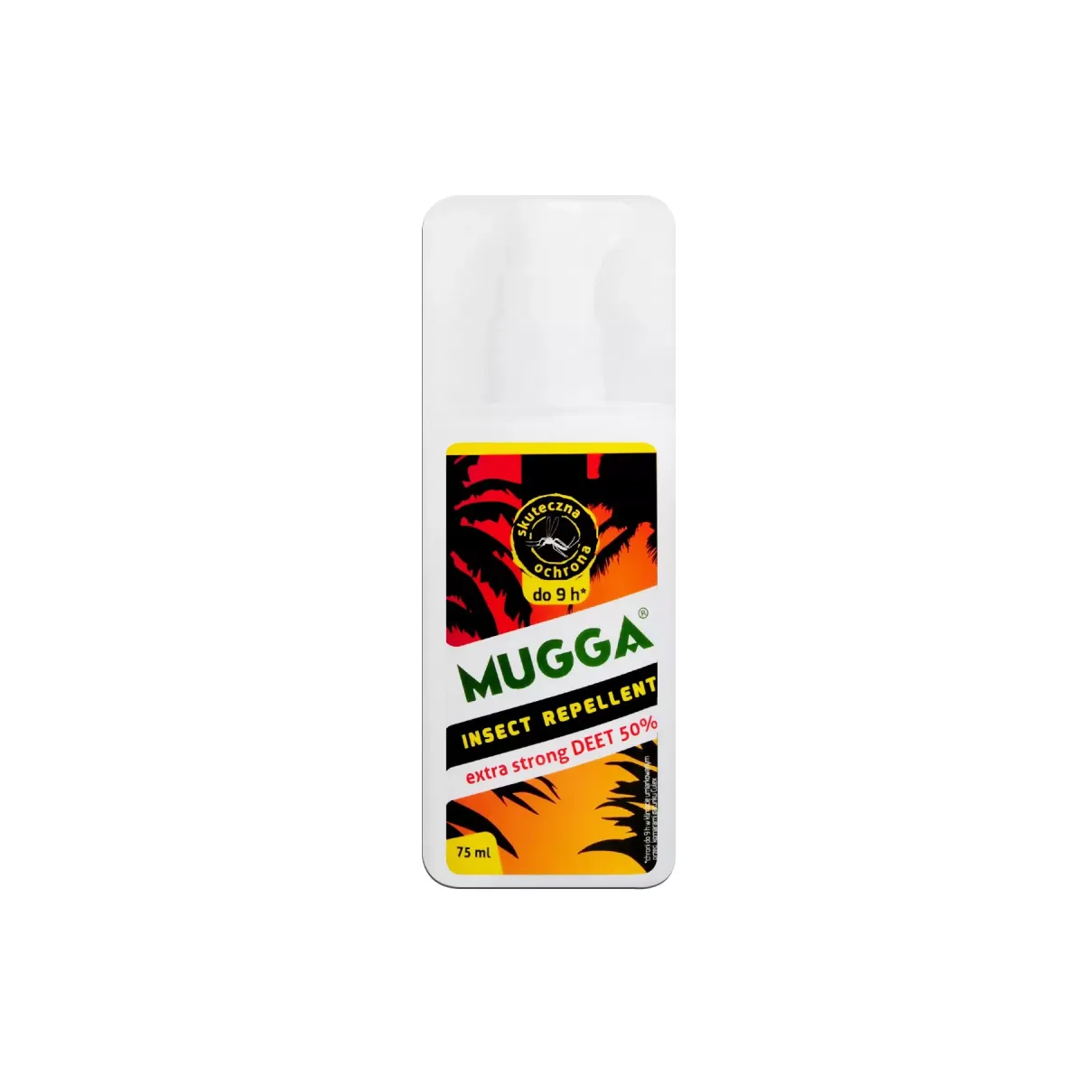 MUGGA 50% DEET PREPARAT NA KOMARY I KLESZCZE 75 ml spray