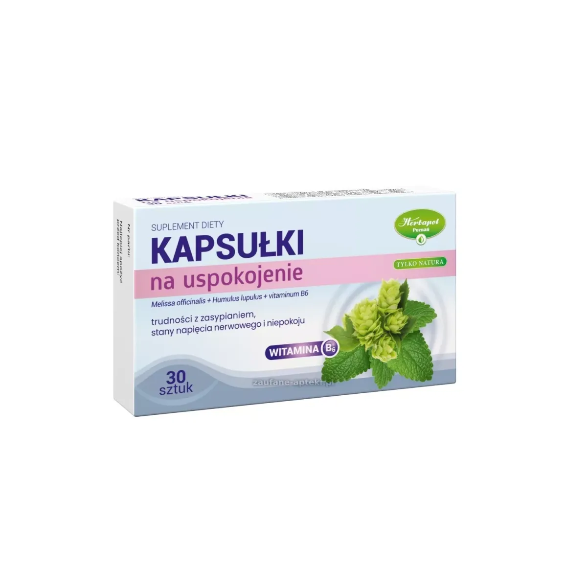 KAPSUŁKI NA USPOKOJENIE TYLKO NATURA 30 kapsułek