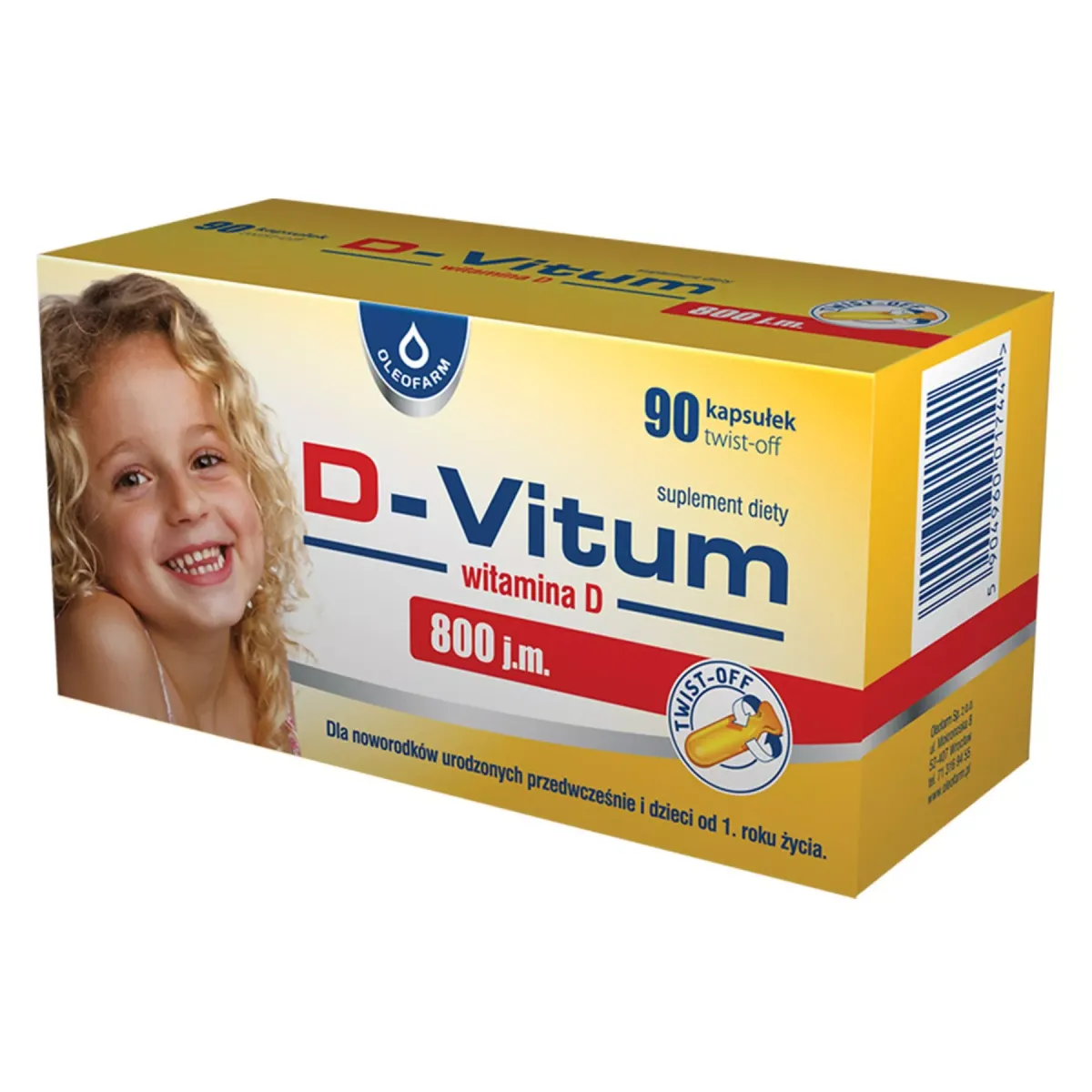 D-VITUM 800 j.m. 90 kapsułek