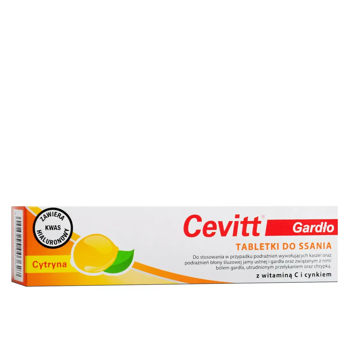 CEVITT GARDŁO SMAK CYTRYNOWY 20 tabletek do ssania