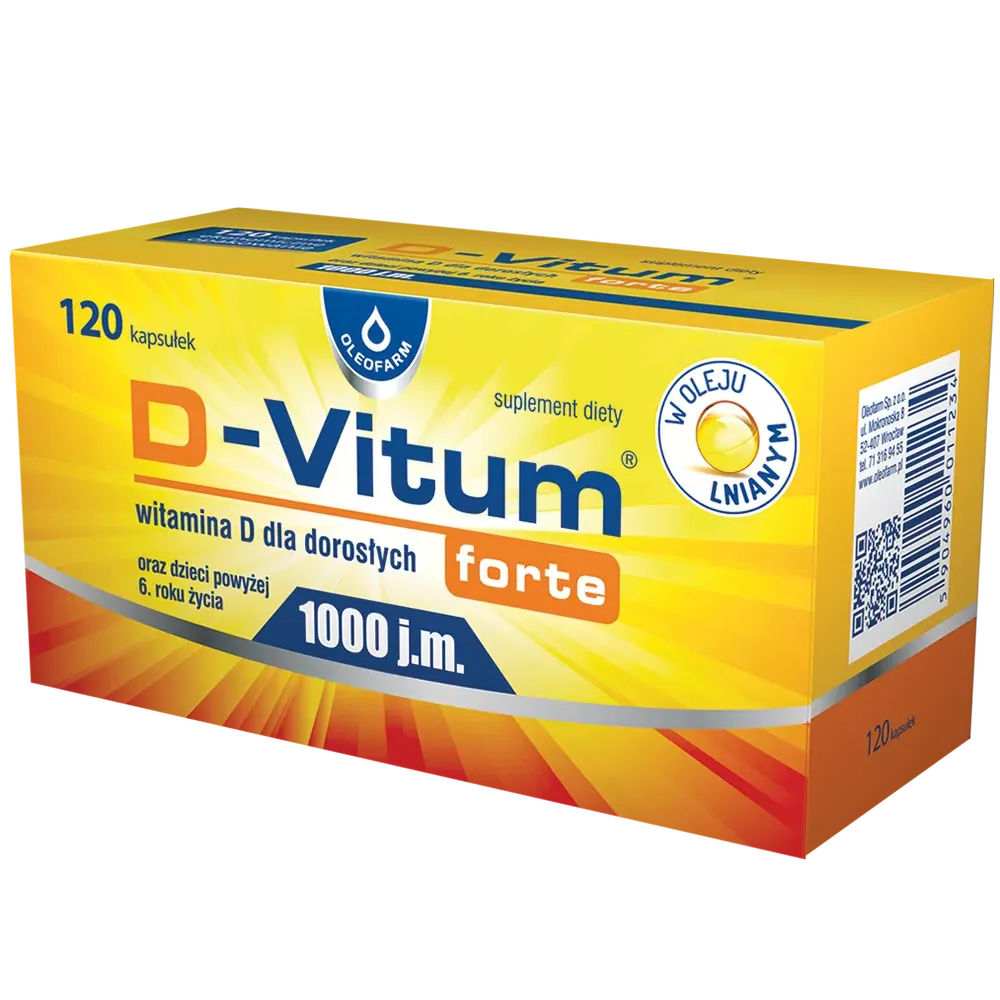 D-VITUM FORTE 1000 j.m. :120 kapsułek