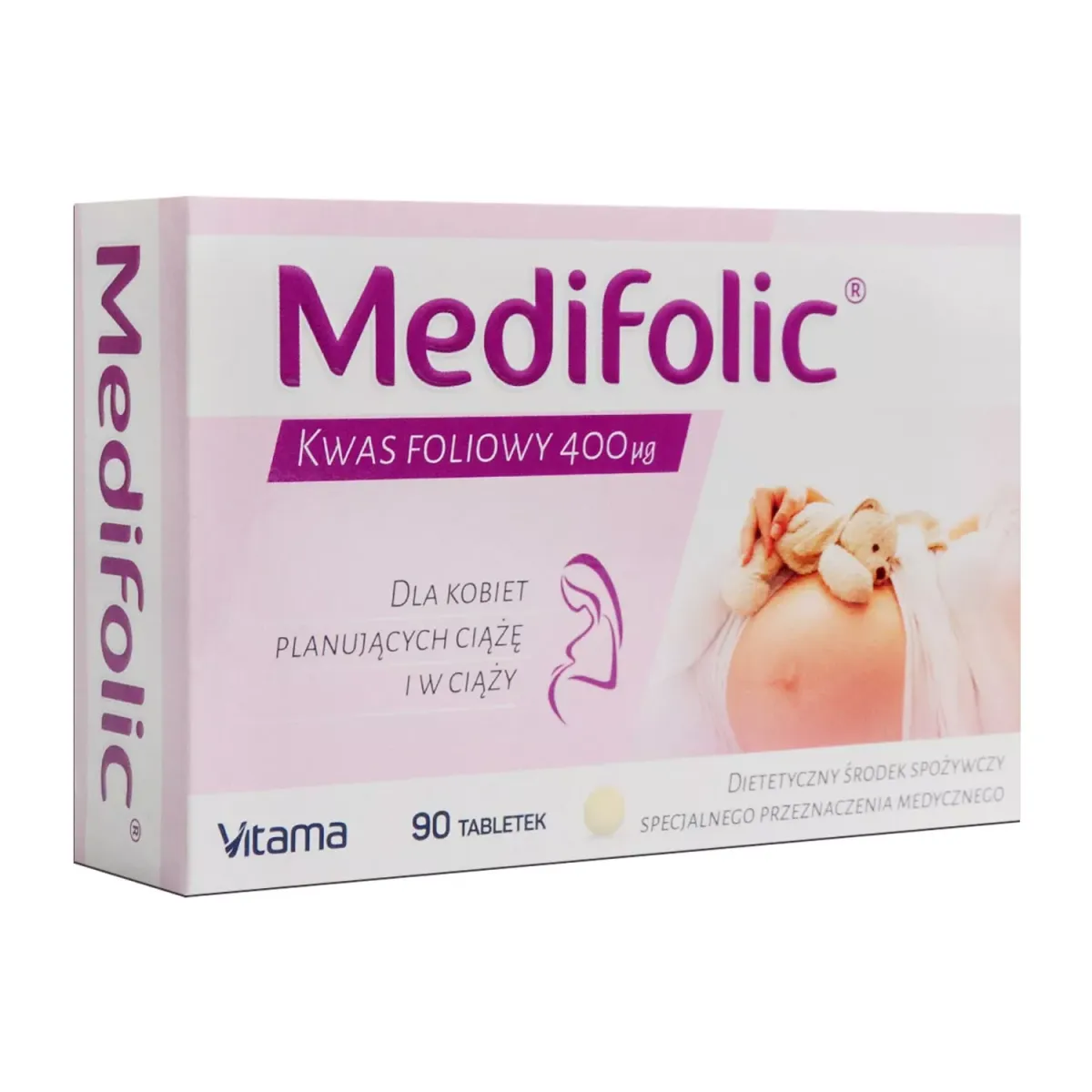 MEDIFOLIC KWAS FOLIOWY 400 μg 90 tabletek