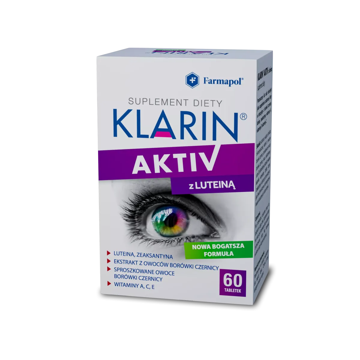 KLARIN AKTIV Z LUTEINĄ 60 tabletek