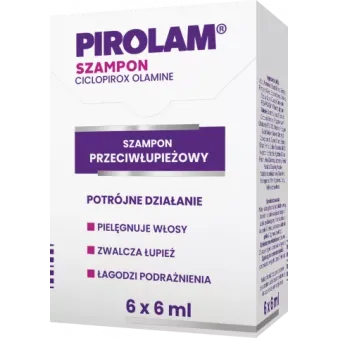 PIROLAM SZAMPON PRZECIWŁUPIEŻOWY 6 x 6 ml