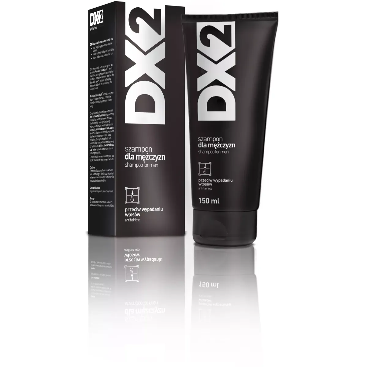 DX2 SZAMPON DLA MĘŻCZYZN DO WŁOSÓW SKŁONNYCH DO WYPADANIA 150 ml