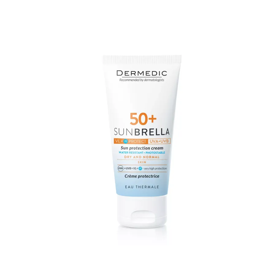 DERMEDIC SUNBRELLA  KREM OCHRONNY SPF 50+ UV+IR+VL SKÓRA SUCHA I NORMALNA 50 ml