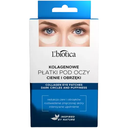 L'BIOTICA KOLAGENOWE PŁATKI POD OCZY CIENIE I OBRZĘKI 3 pary (3 x 2 sztuki)