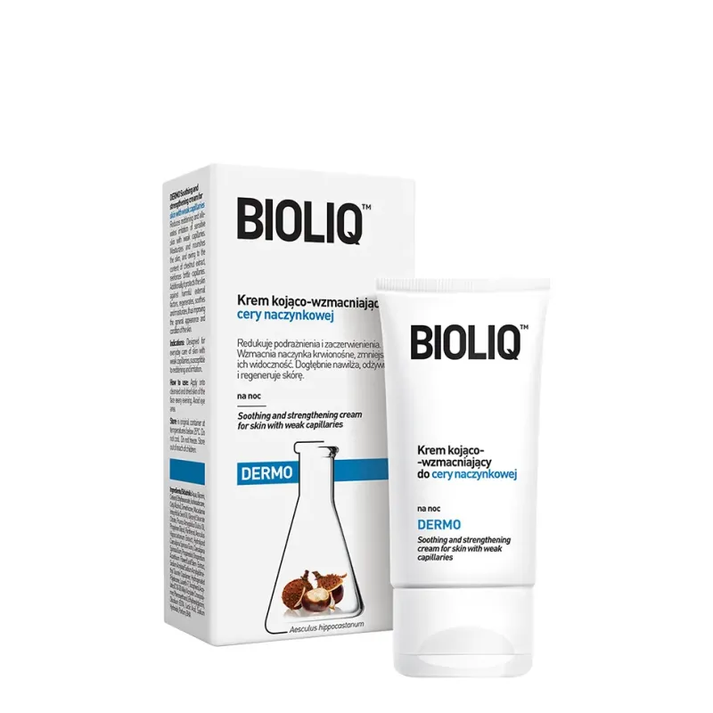 BIOLIQ DERMO KREM KOJĄCO-WZMACNIAJĄCY DO CERY NACZYNKOWEJ 50 ml