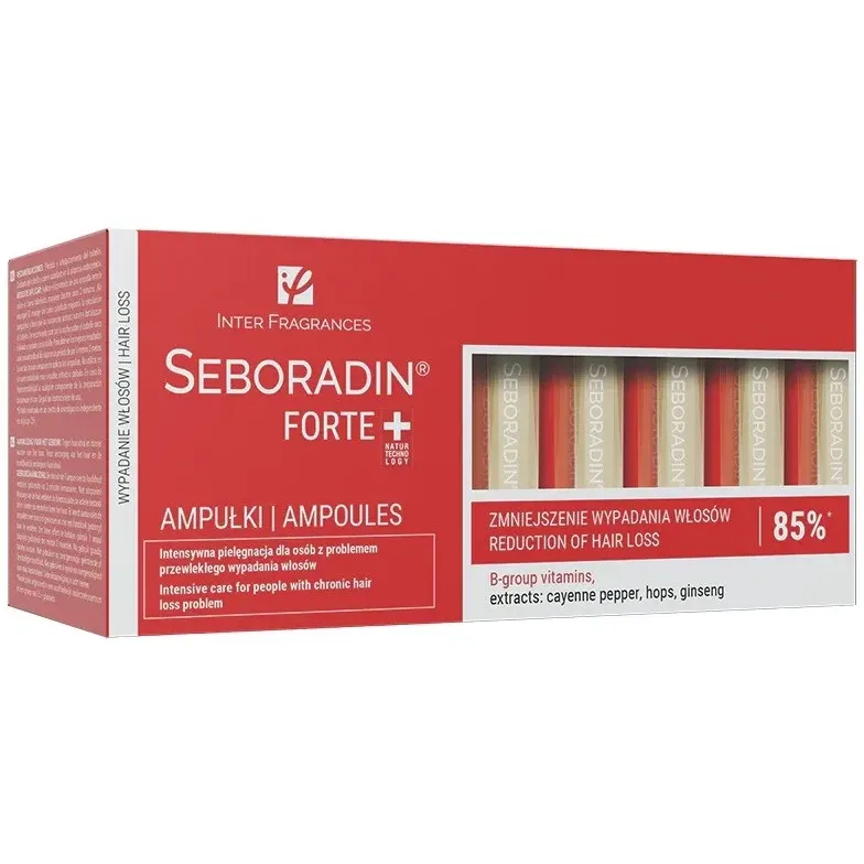 SEBORADIN FORTE AMPUŁKI PRZECIW WYPADANIU WŁOSÓW 14 ampułek x 5,5 ml