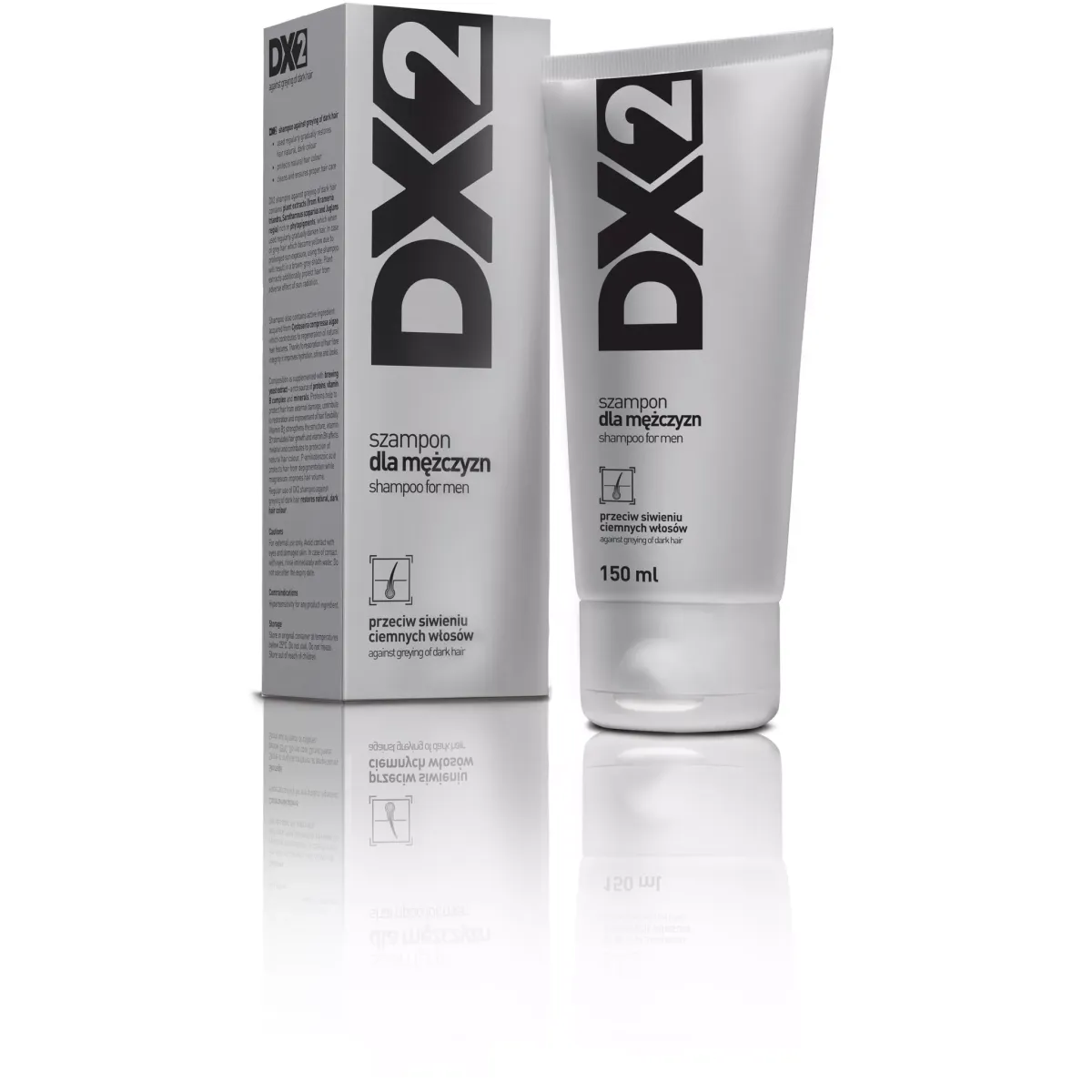 DX2 SZAMPON PRZECIW SIWIENIU CIEMNYCH WŁOSÓW 150 ml