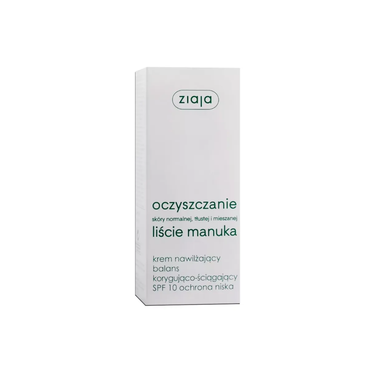 ZIAJA LIŚCIE MANUKA - OCZYSZCZANIE OCZYSZCZANIE LIŚCIE MANUKA KREM NAWILŻAJĄCY SPF 10 50 ml