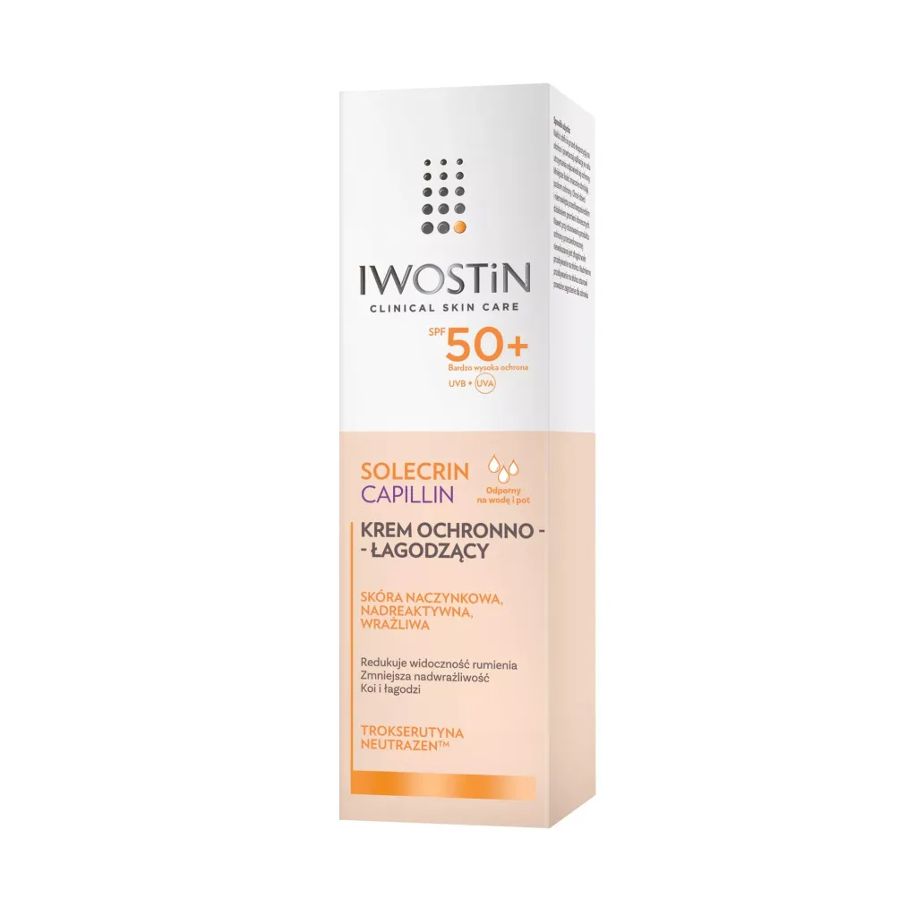 IWOSTIN SOLECRIN CAPILLIN KREM OCHRONNO-ŁAGODZĄCY SPF 50+ 50 ml