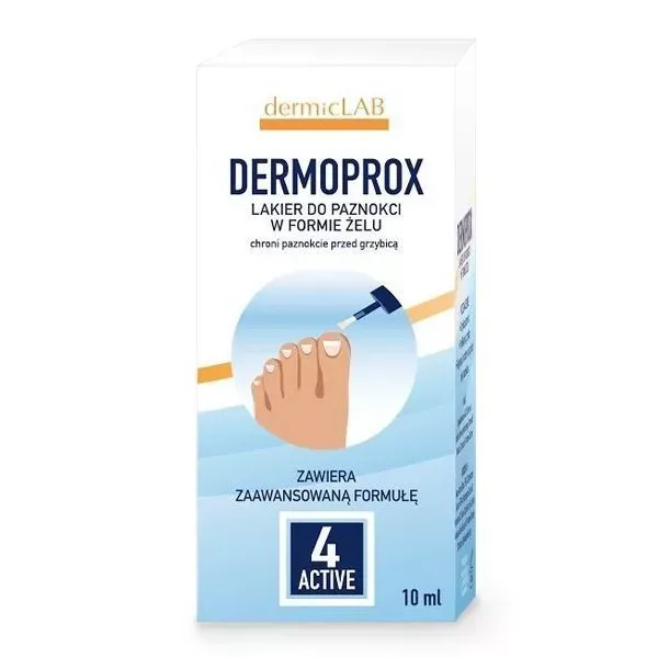 DERMOPROX LAKIER DO PAZNOKCI W ŻELU 10 ml