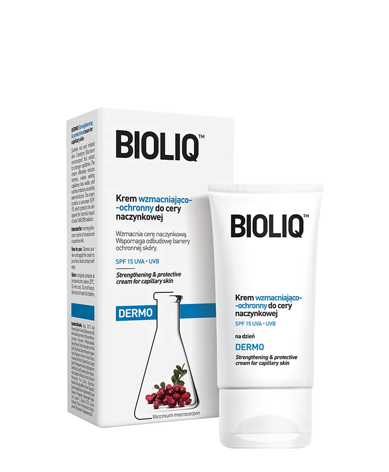 BIOLIQ DERMO KREM WZMACNIAJĄCO-OCHRONNY DO CERY NACZYNKOWEJ 30 ml