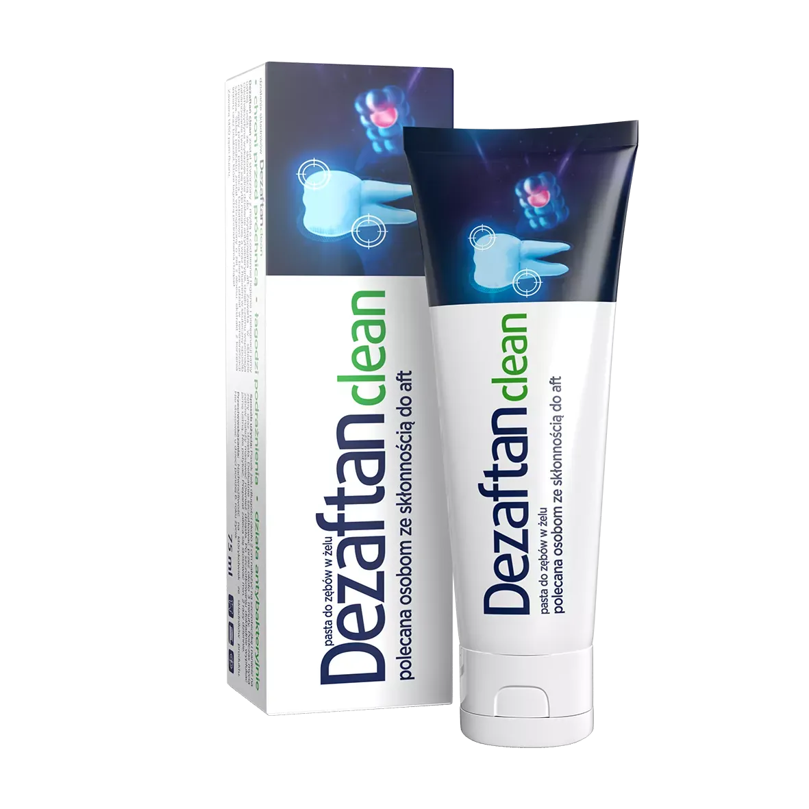 DEZAFTAN CLEAN PASTA DO ZĘBÓW W ŻELU 75 ml