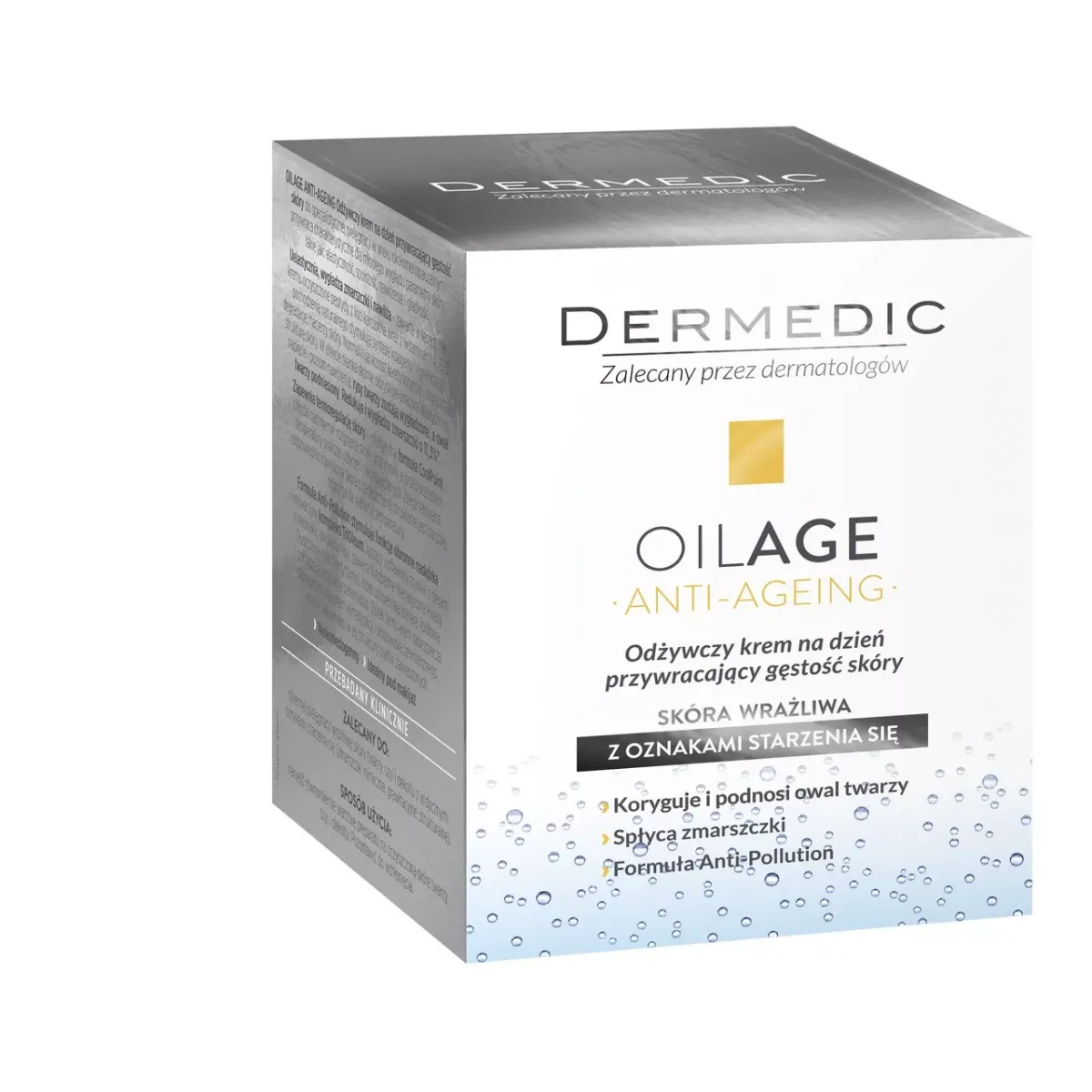 DERMEDIC OILAGE ODŻYWCZY KREM NA DZIEŃ PRZYWRACAJĄCY GESTOŚĆ SKÓRY 50 ml