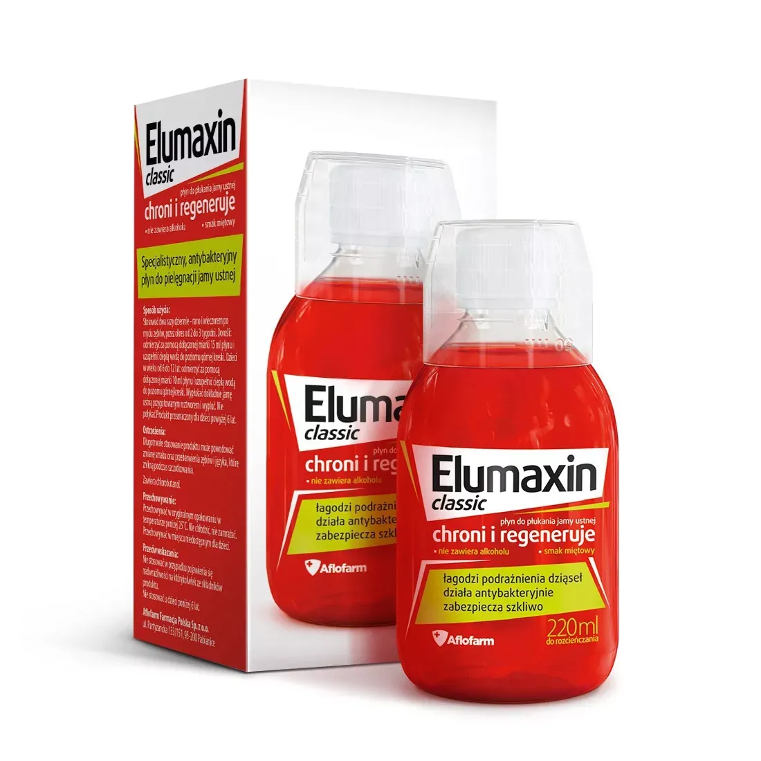 ELUMAXIN CLASSIC PŁYN DO PŁUKANIA JAMY USTNEJ 220 ml